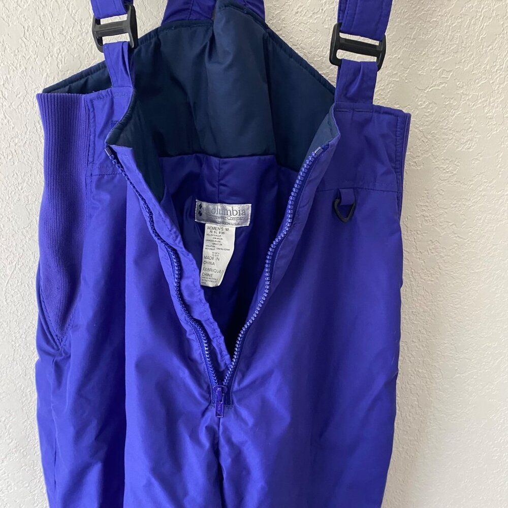 Columbia Womens Medium Snow Pants Nylon Waterproof Adjustable Straps Snow Ski - Picture 5 of 15